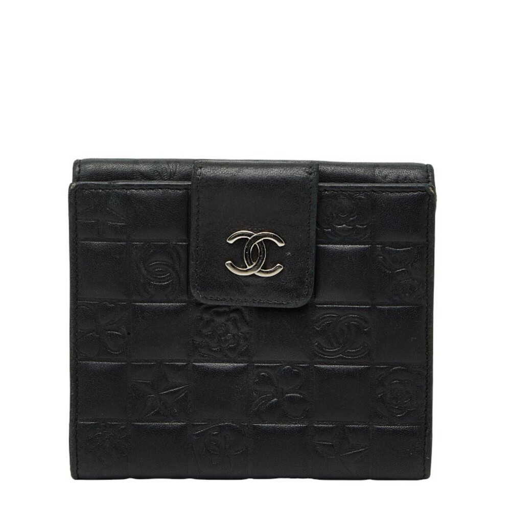 CHANEL Authentic Black Leather Wallet - Picture 1 of 10